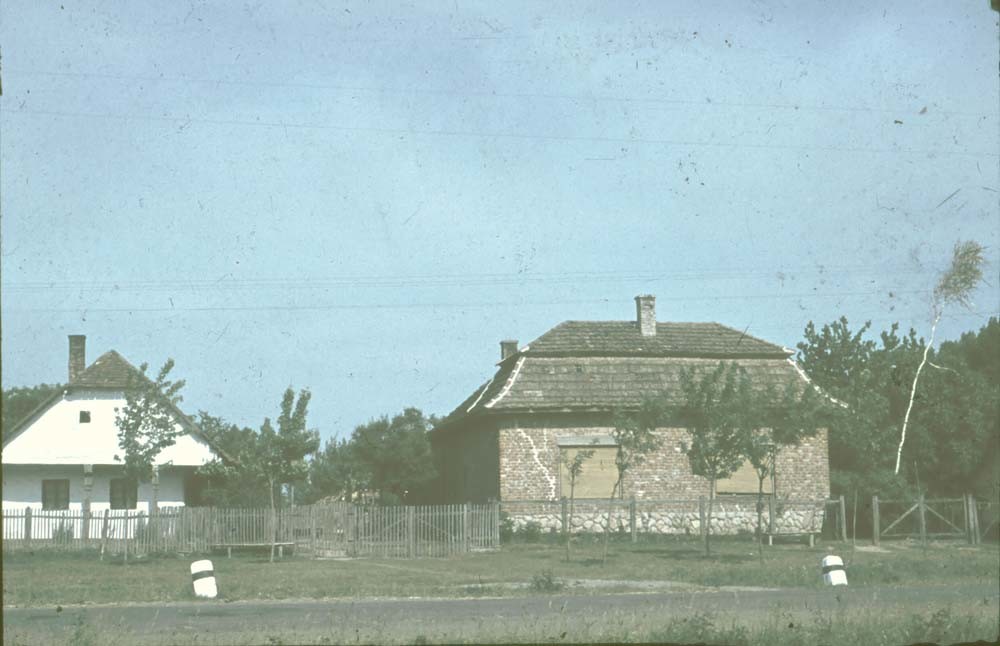Régi és új lakóház, májusfa (Rippl-Rónai Múzeum CC BY-NC-ND)