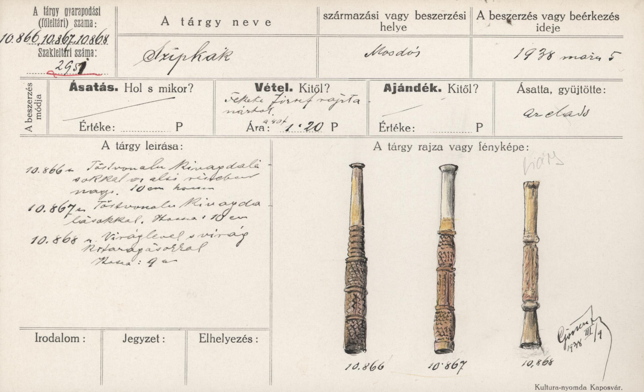 Szipka fából (Rippl-Rónai Múzeum CC BY-NC-ND)