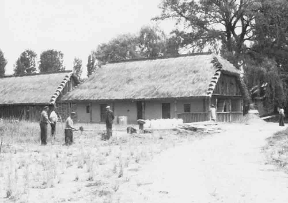 Rinyakovácsi ház felállítás után (Rippl-Rónai Múzeum CC BY-NC-ND)