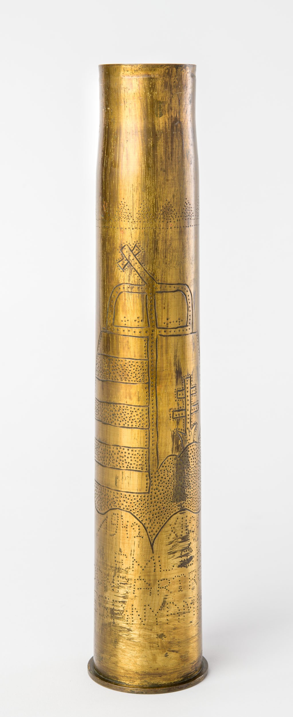 Díszített lőszerhüvely (Nagyatádi Kulturális és Sport Központ - Városi Múzeum CC BY-NC-SA)