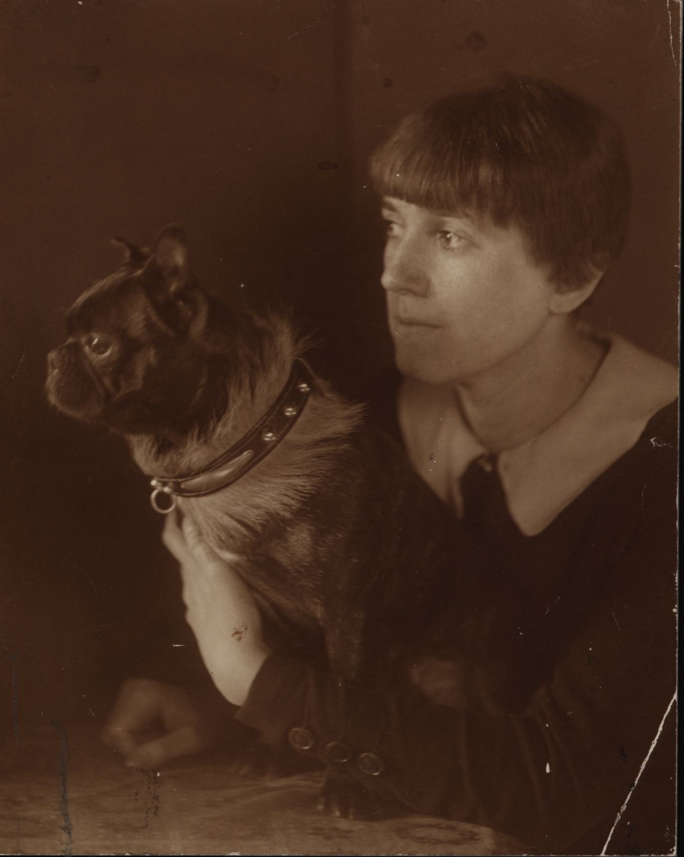 Josipovich Ida kutyával (Rippl-Rónai Múzeum CC BY-NC-SA)