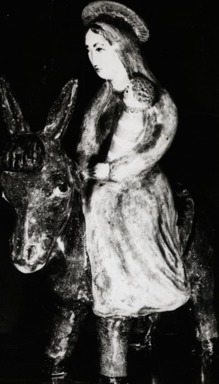 Menekülő Mária kerámiaplasztika (Rippl-Rónai Múzeum CC BY-NC-SA)