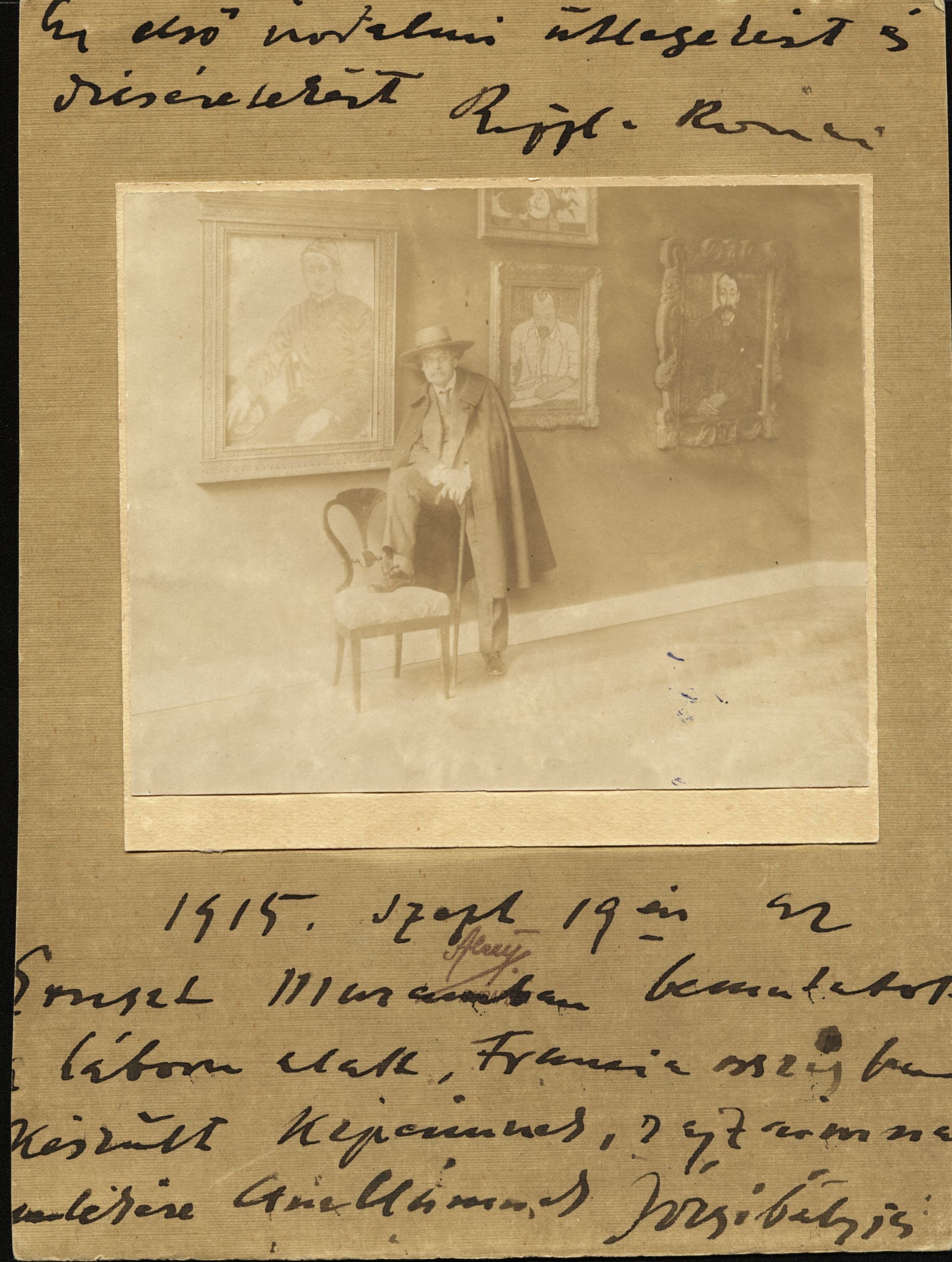 Rippl-Rónai az Ernst múzeum 1915. évi kiállításán (Rippl-Rónai Múzeum CC BY-NC-SA)