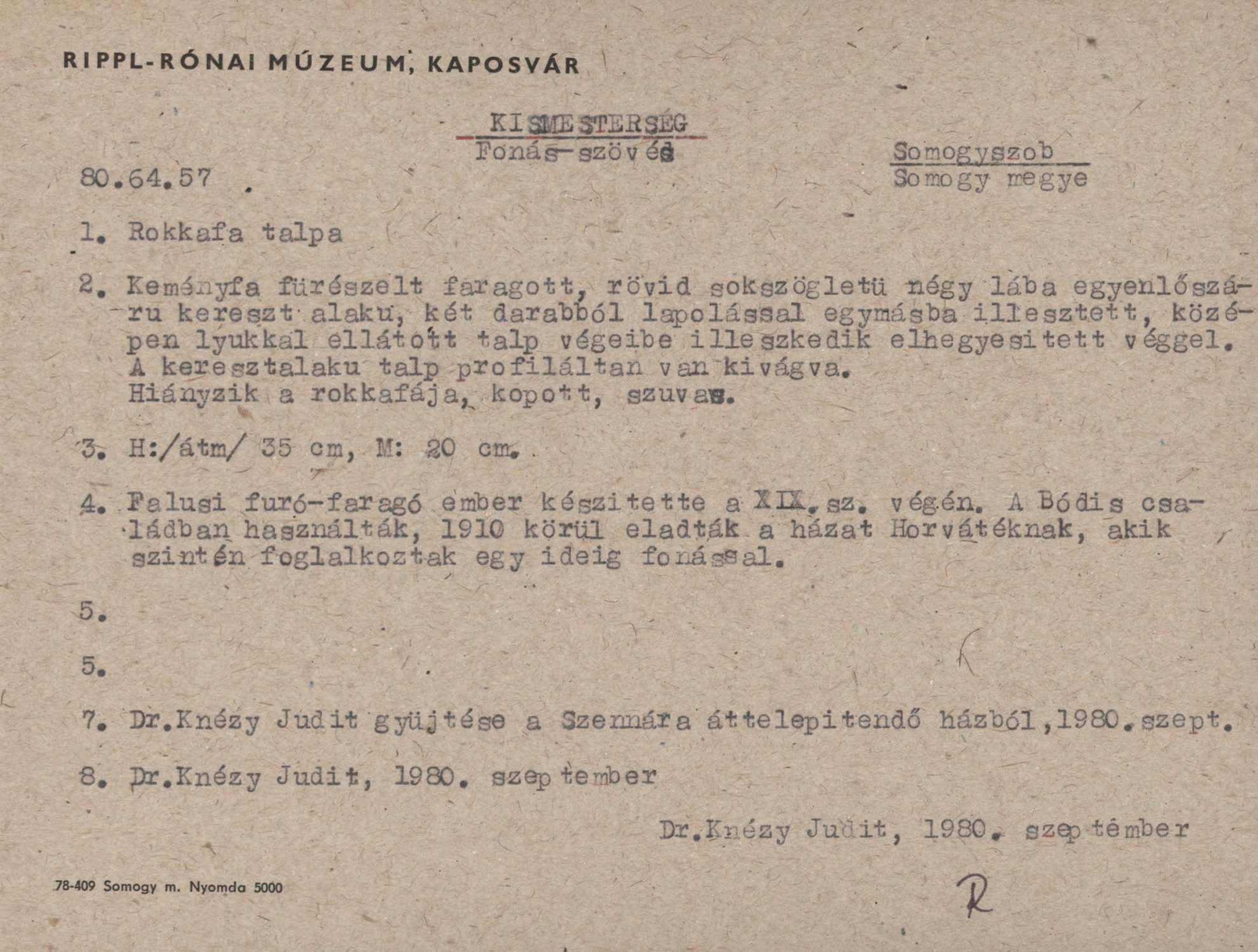 rokkafa talpa (Rippl-Rónai Múzeum CC BY-NC-SA)