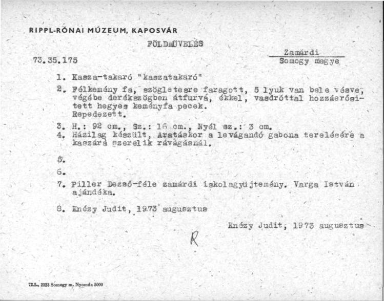 Kasza takaró "kaszatakaró" (Rippl-Rónai Múzeum CC BY-NC-SA)