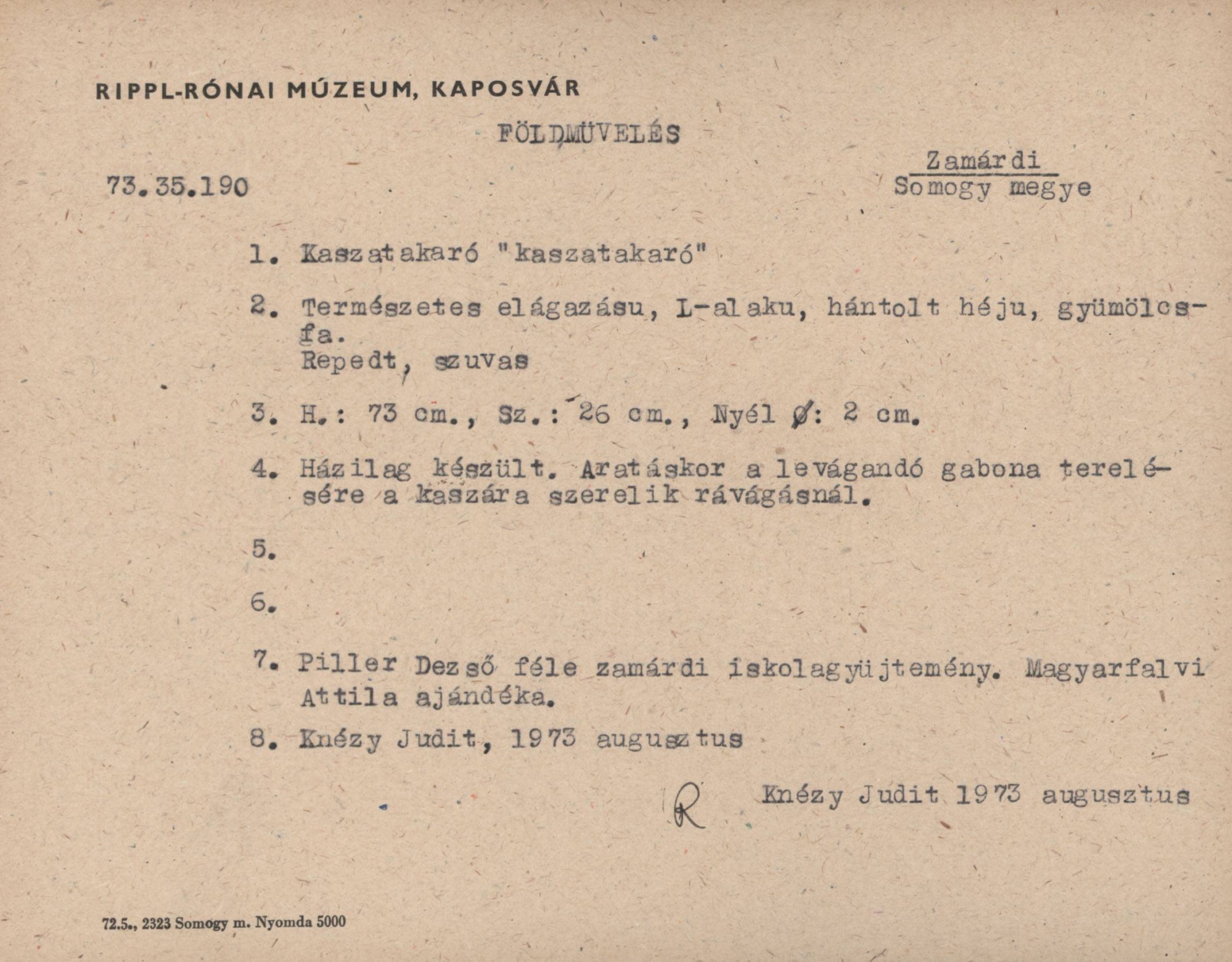Kaszatakaró "kaszatakaró" (Rippl-Rónai Múzeum CC BY-NC-SA)
