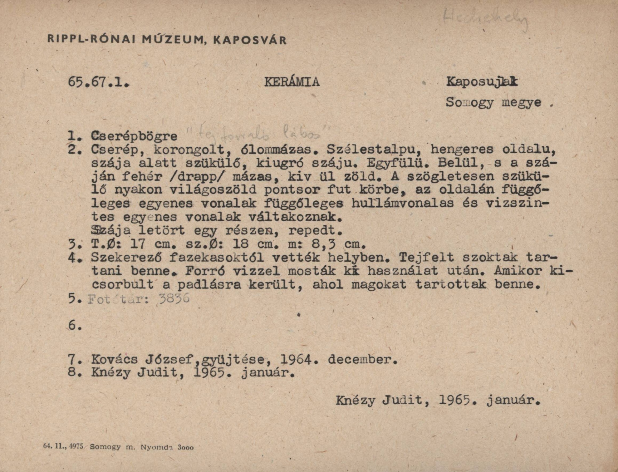 cserépbögre (Rippl-Rónai Múzeum CC BY-NC-SA)