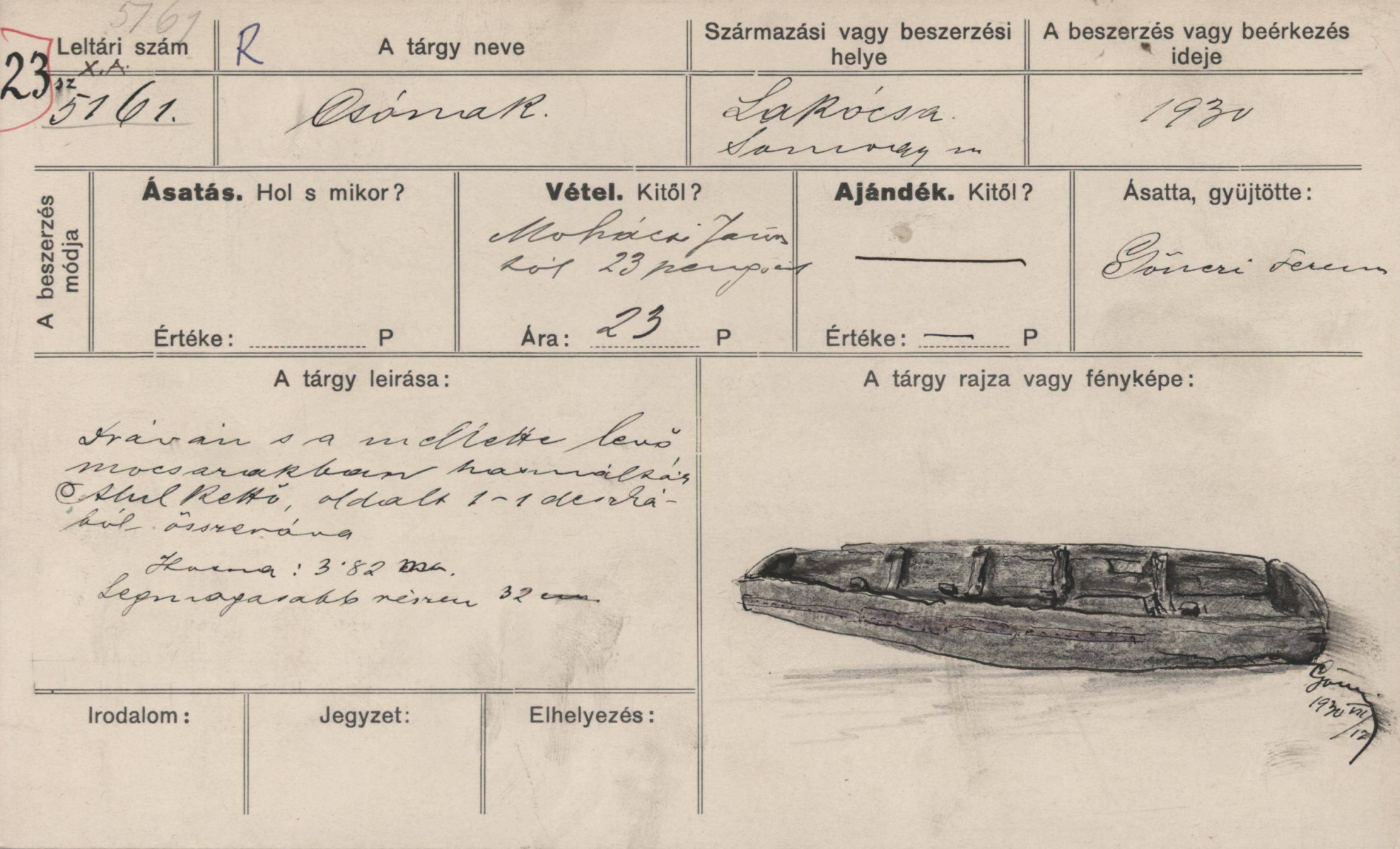 Csónak (Rippl-Rónai Múzeum CC BY-NC-SA)