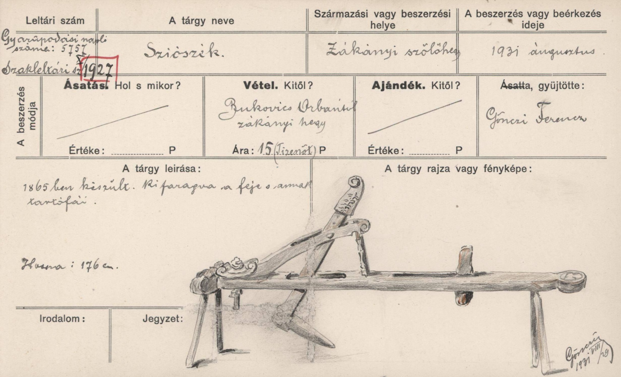 Sziószék (Rippl-Rónai Múzeum CC BY-NC-SA)