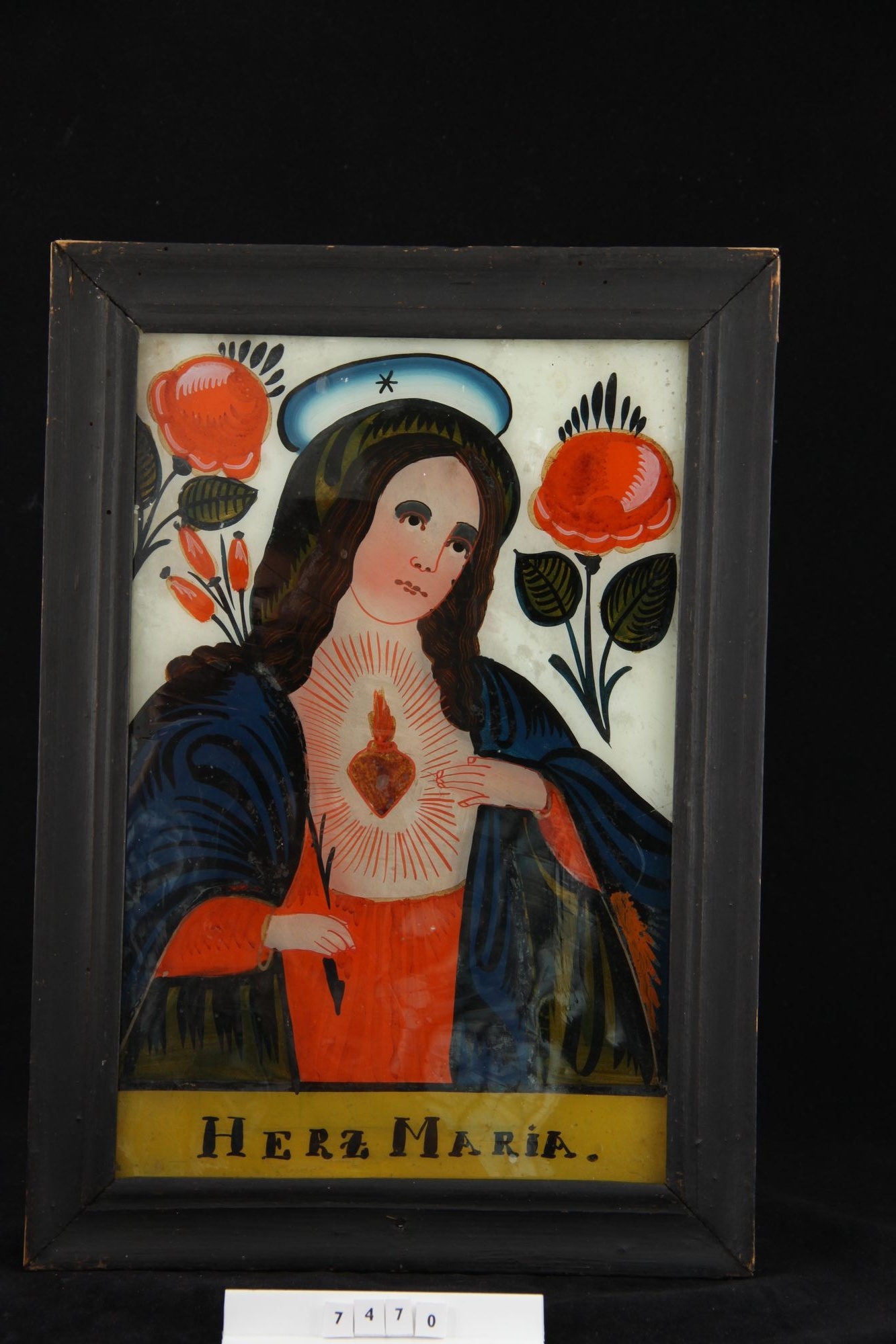 Mária. Üvegfestmény (Rippl-Rónai Múzeum CC BY-NC-SA)