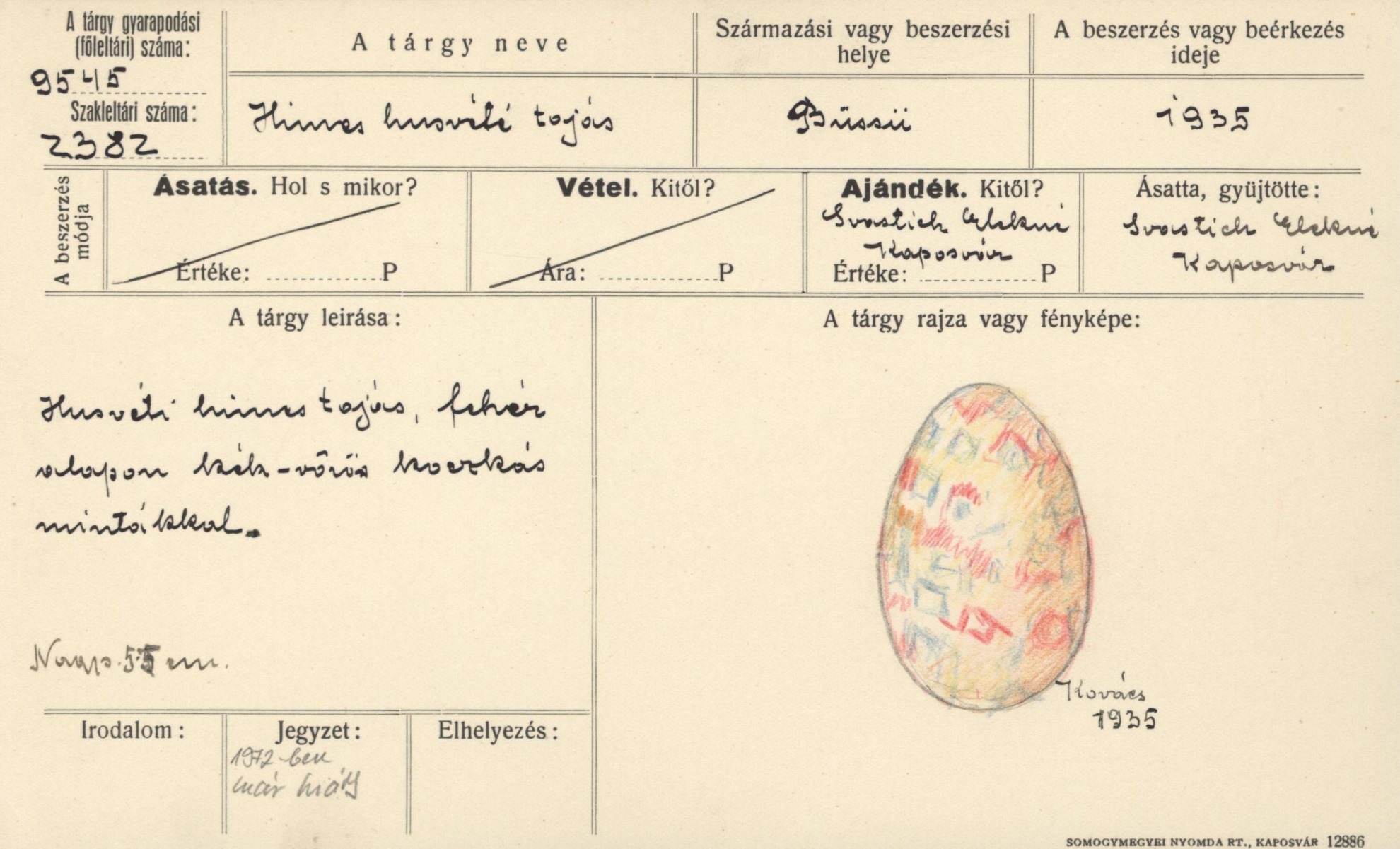 Húsvéti hímes tojás (Rippl-Rónai Múzeum CC BY-NC-SA)
