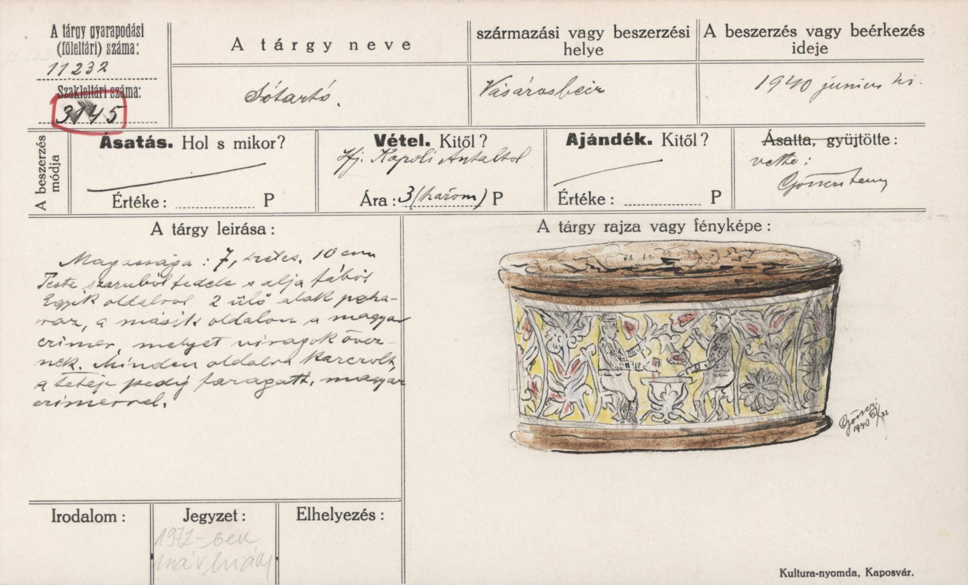 Sótartó szaruból (Rippl-Rónai Múzeum CC BY-NC-SA)
