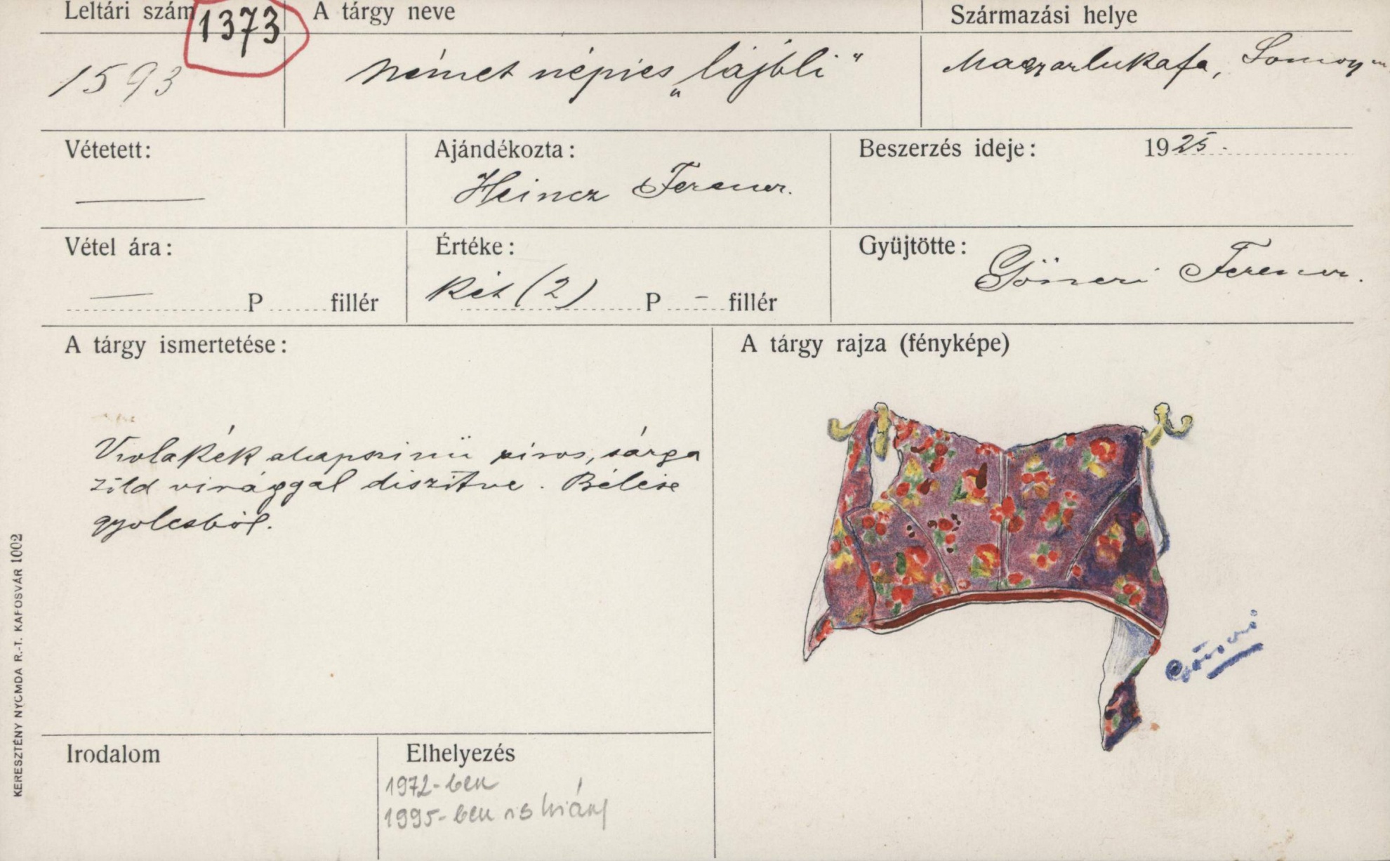 Német lájbli (Rippl-Rónai Múzeum CC BY-NC-SA)