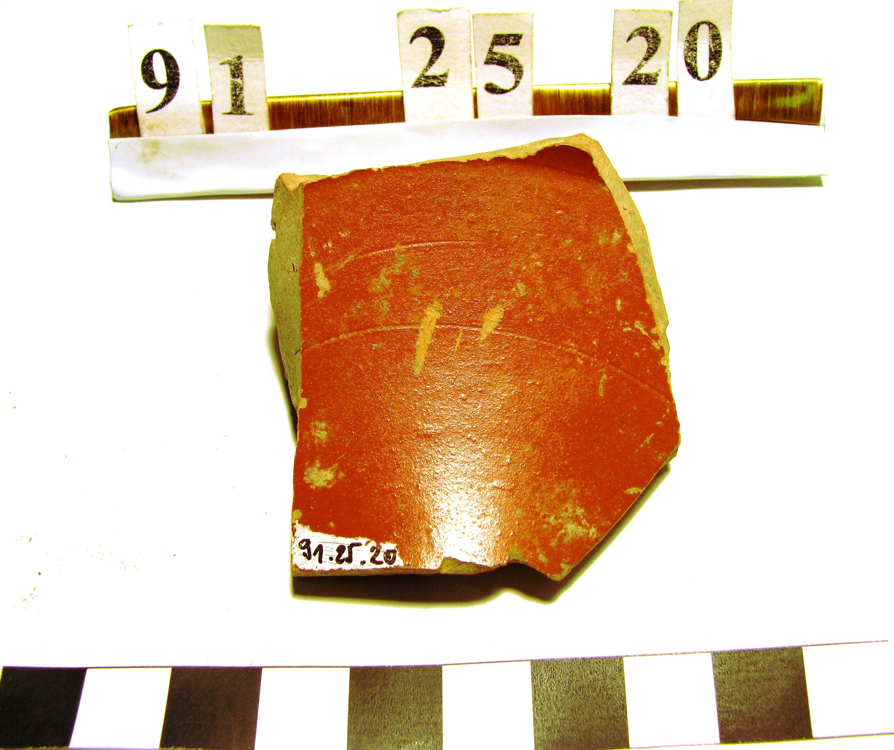 Terra sigillata töredék PVM.R.91.25.20. (fotó). (Paksi Városi Múzeum - Paksi Képtár CC BY-NC-SA)