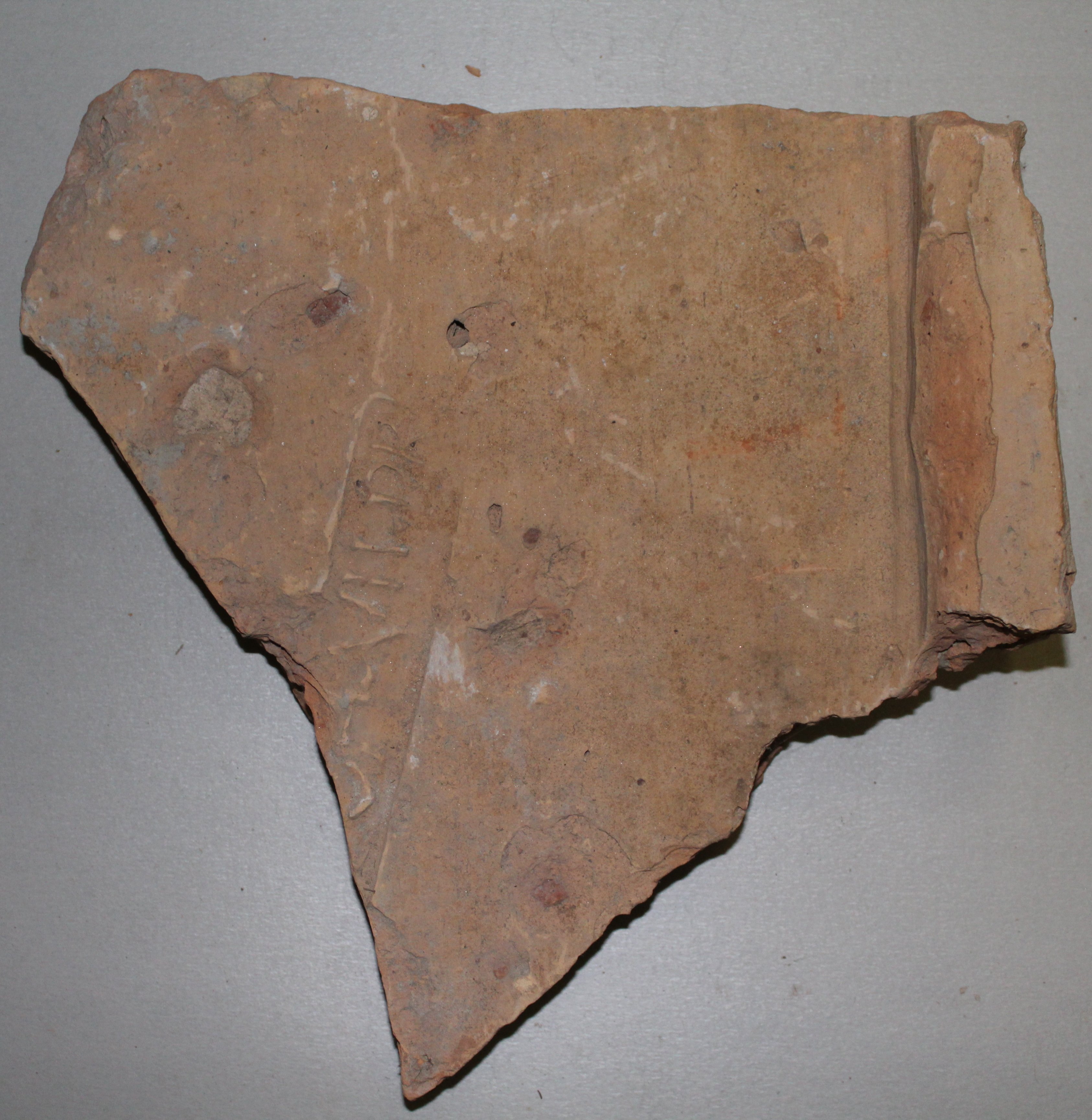 Bélyeges tégla töredéke PVM.R.89.311.1 (fotó) (Paksi Városi Múzeum - Paksi Képtár CC BY-NC-SA)