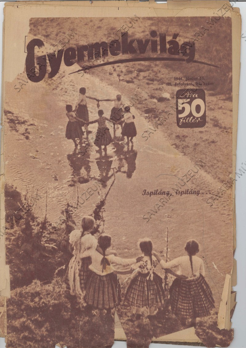 Újságcímlap falusi lányokkal (Savaria Megyei Hatókörű Városi Múzeum, Szombathely CC BY-NC-SA)
