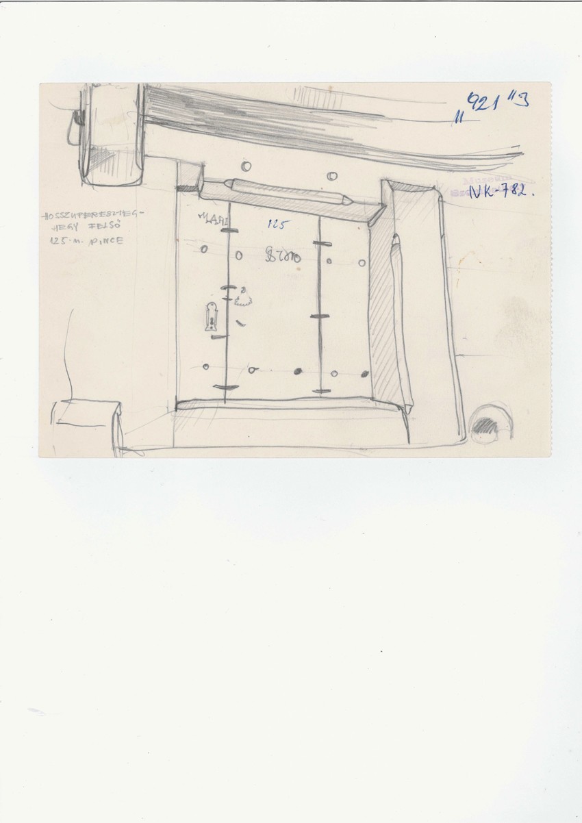 Rajz présházpincéről (Savaria Megyei Hatókörű Városi Múzeum, Szombathely CC BY-NC-SA)