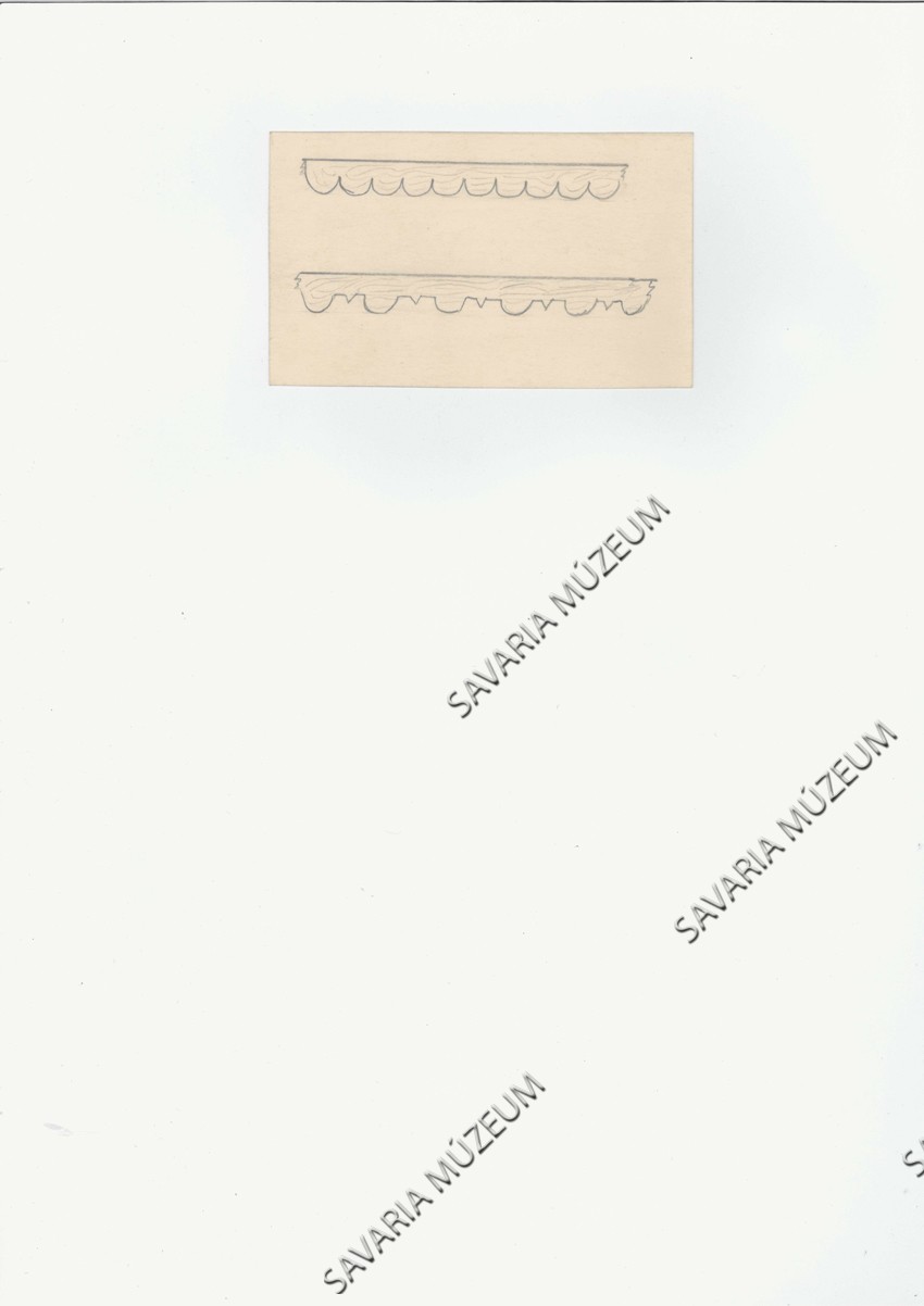 Rajz zsuppszegődeszkákról (Savaria Megyei Hatókörű Városi Múzeum, Szombathely CC BY-NC-SA)
