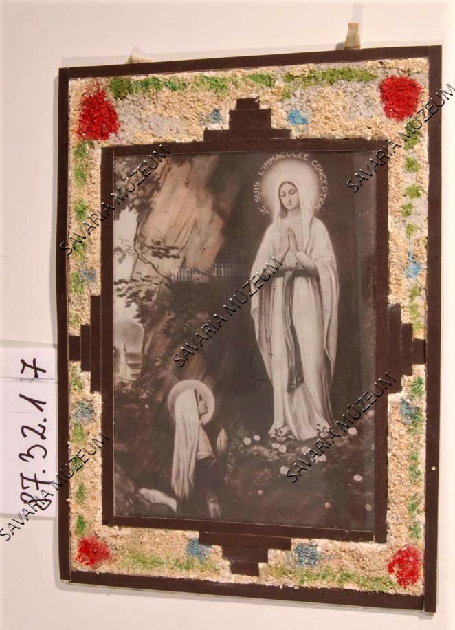 Lourdesi mária szentkép (Savaria Megyei Hatókörű Városi Múzeum, Szombathely CC BY-NC-SA)