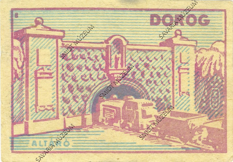 Gyufacímke, Komárom megye, Dorog, altáró (Smidt Múzeum, Szombathely CC BY-NC-SA)