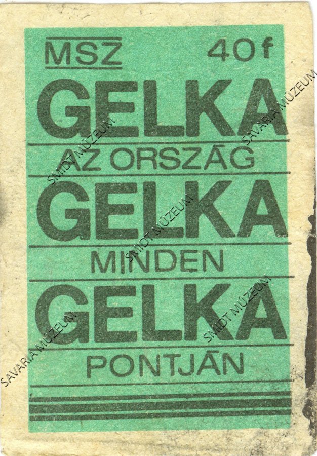 Gyufacímke, Gelka (Smidt Múzeum, Szombathely CC BY-NC-SA)