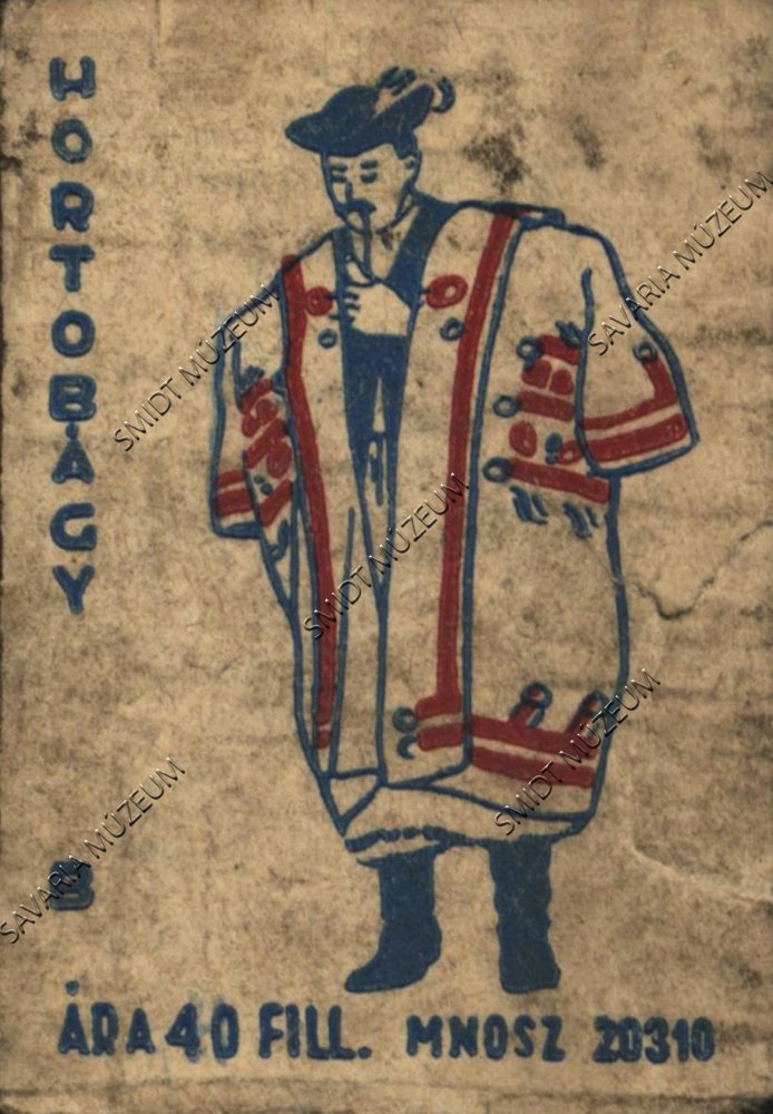 Gyufacímke, Hortobágyi férfi népviselet (Smidt Múzeum, Szombathely CC BY-NC-SA)