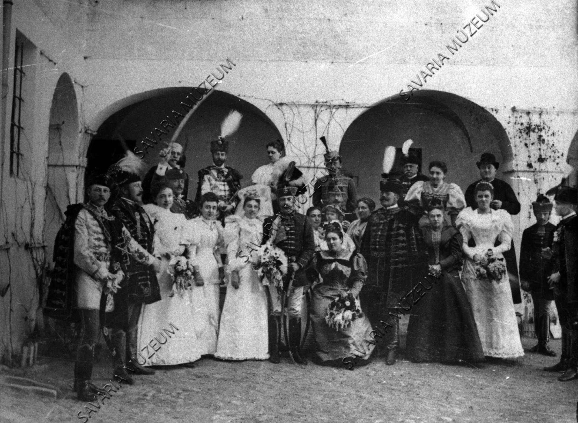 Miske Kálmán esküvőjének résztvevői (Savaria Megyei Hatókörű Városi Múzeum, Szombathely CC BY-NC-SA)