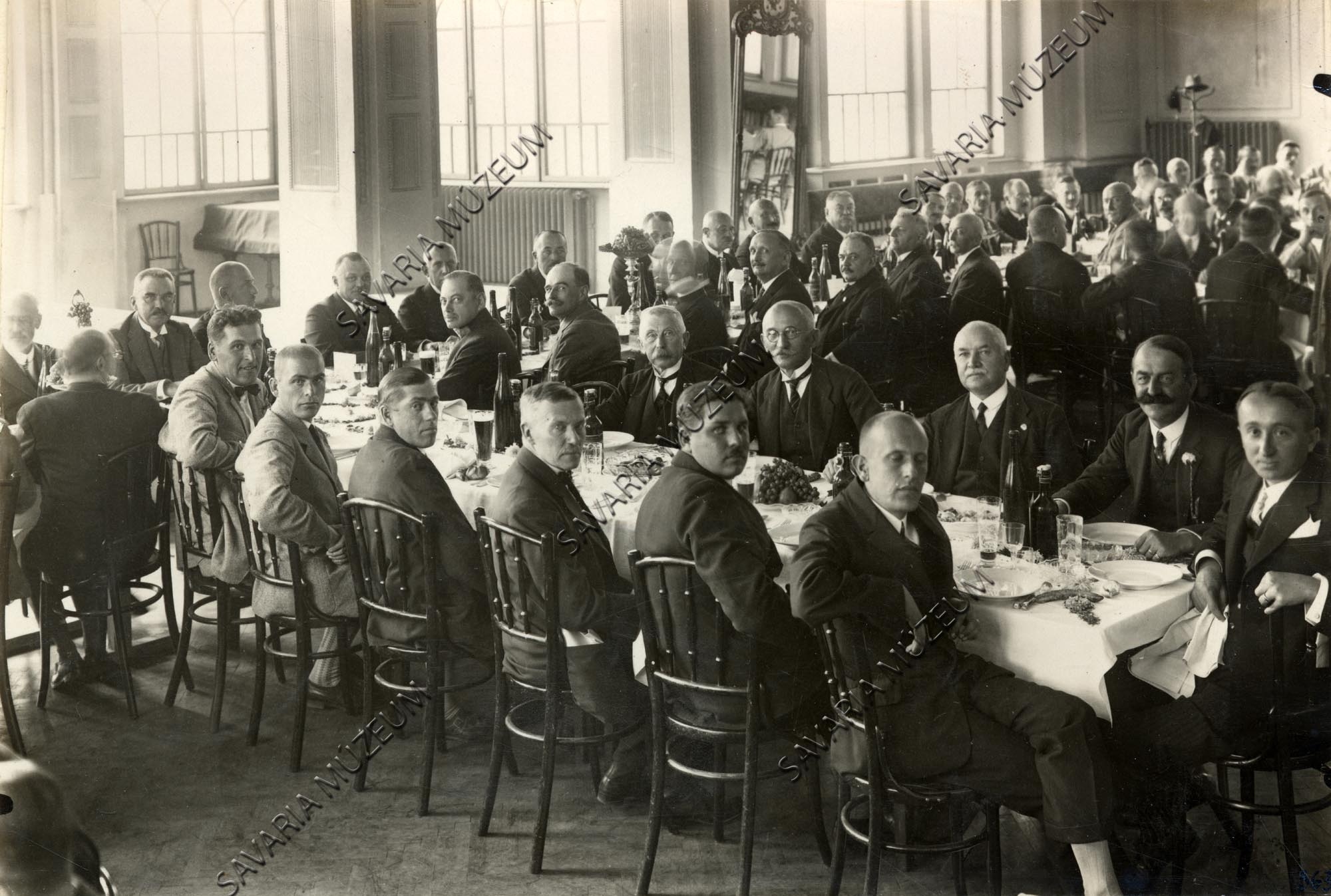Erdészeti Egyesület bankettje. 1928.szeptember 3-6. (Savaria Megyei Hatókörű Városi Múzeum, Szombathely CC BY-NC-SA)