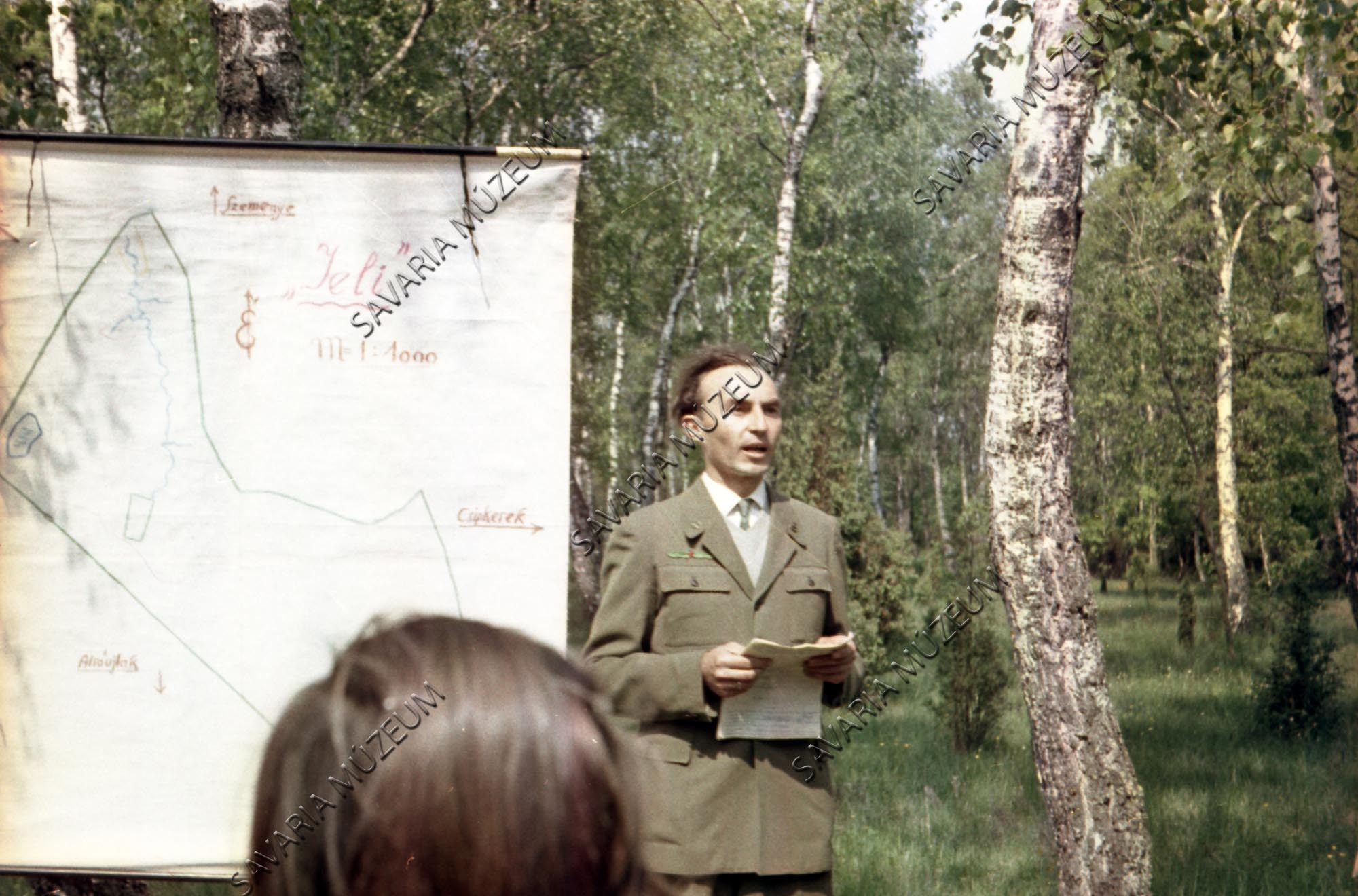 Tóth Pál erdészetvezető előad (Savaria Megyei Hatókörű Városi Múzeum, Szombathely CC BY-NC-SA)