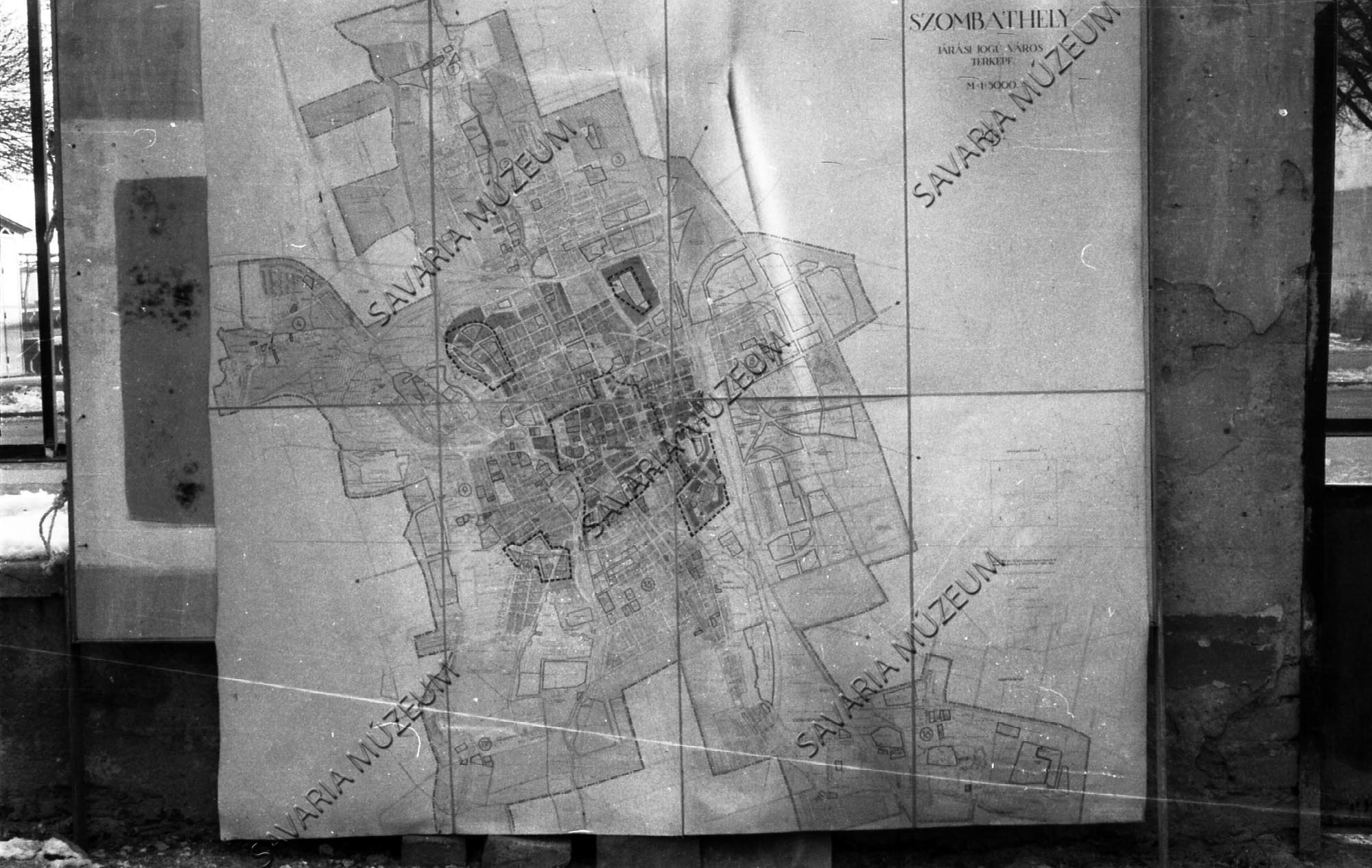 Szombathely fejlesztési térképe (Savaria Megyei Hatókörű Városi Múzeum, Szombathely CC BY-NC-SA)