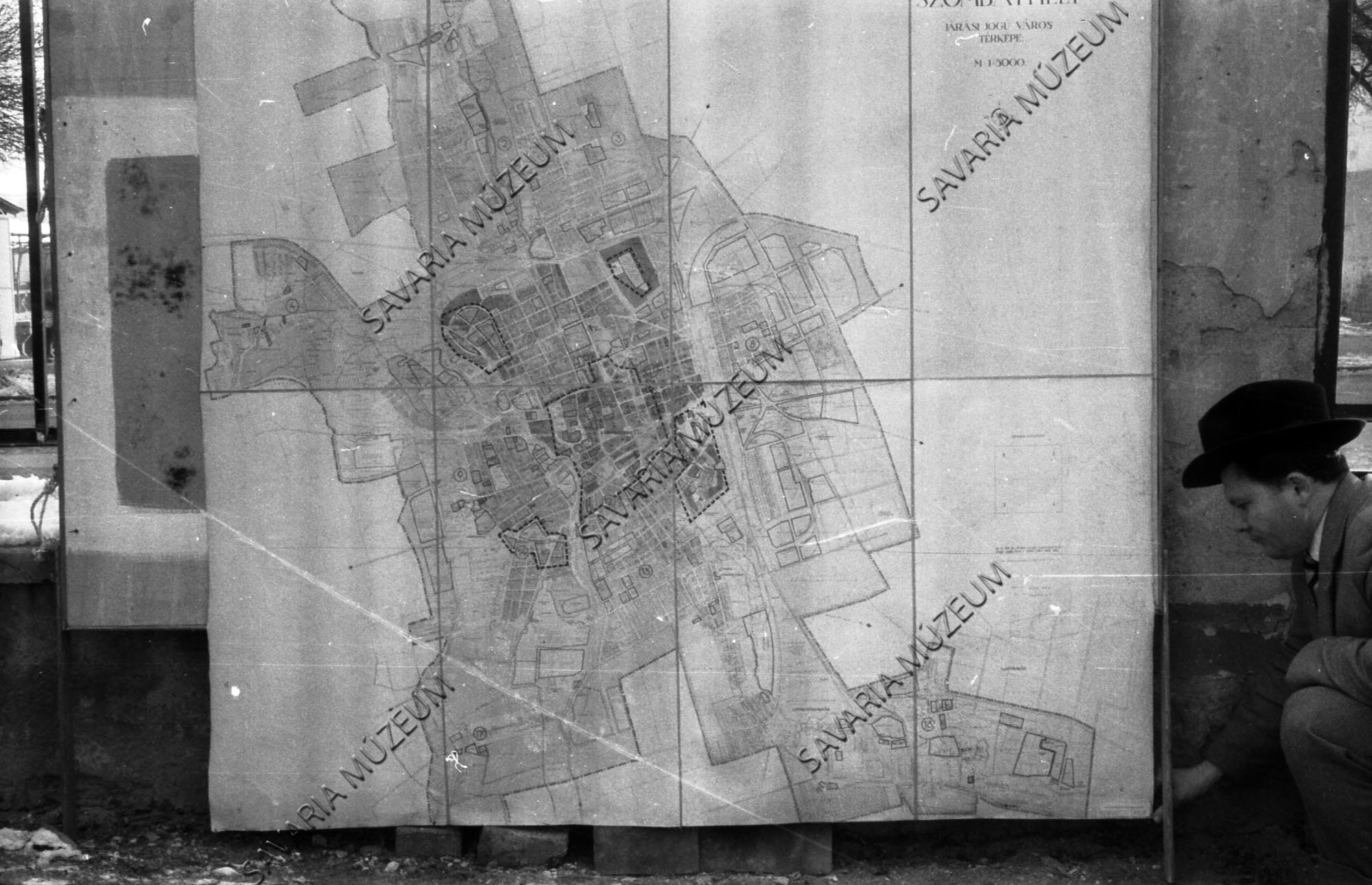 Szombathely fejlesztési térképe (Savaria Megyei Hatókörű Városi Múzeum, Szombathely CC BY-NC-SA)