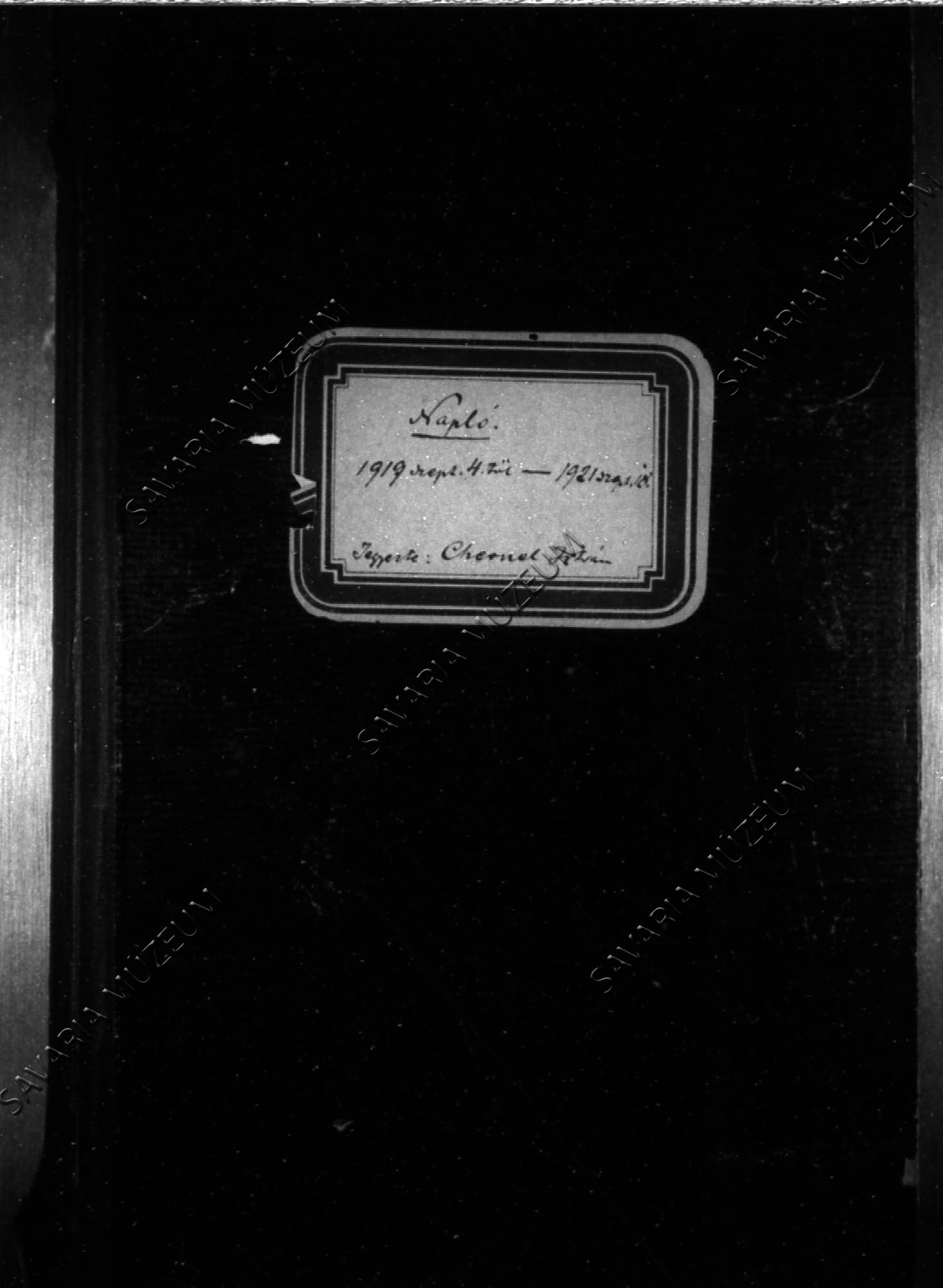 Chernel István naplójának részlete 1919. január 1.- december 31. (Savaria Megyei Hatókörű Városi Múzeum, Szombathely CC BY-NC-SA)