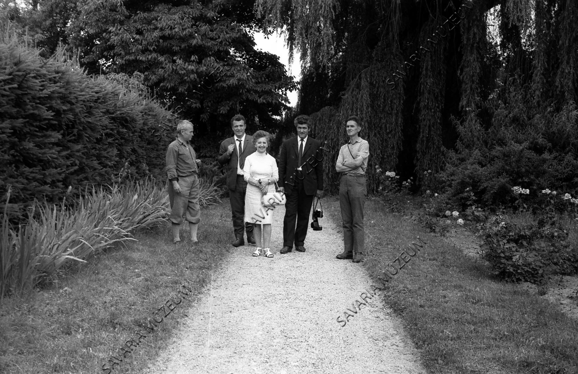 Román és lengyel vendégek a kámoni Arborétumban (Savaria Megyei Hatókörű Városi Múzeum, Szombathely CC BY-NC-SA)