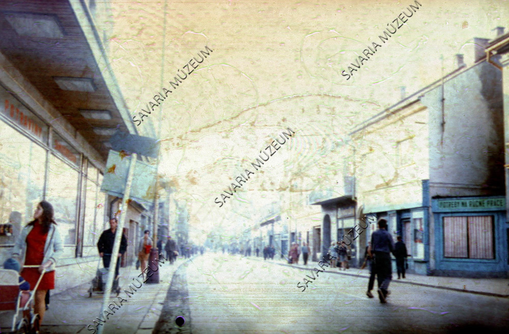 Utca részlet (Savaria Megyei Hatókörű Városi Múzeum, Szombathely CC BY-NC-SA)