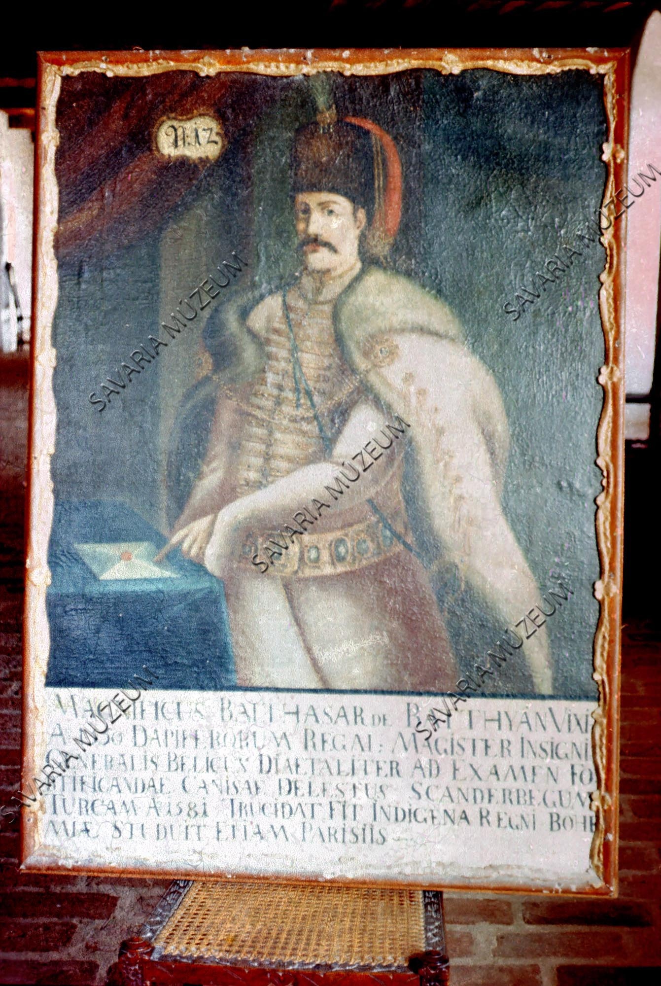 Batthyány Boldizsár képe a várból (Savaria Megyei Hatókörű Városi Múzeum, Szombathely CC BY-NC-SA)