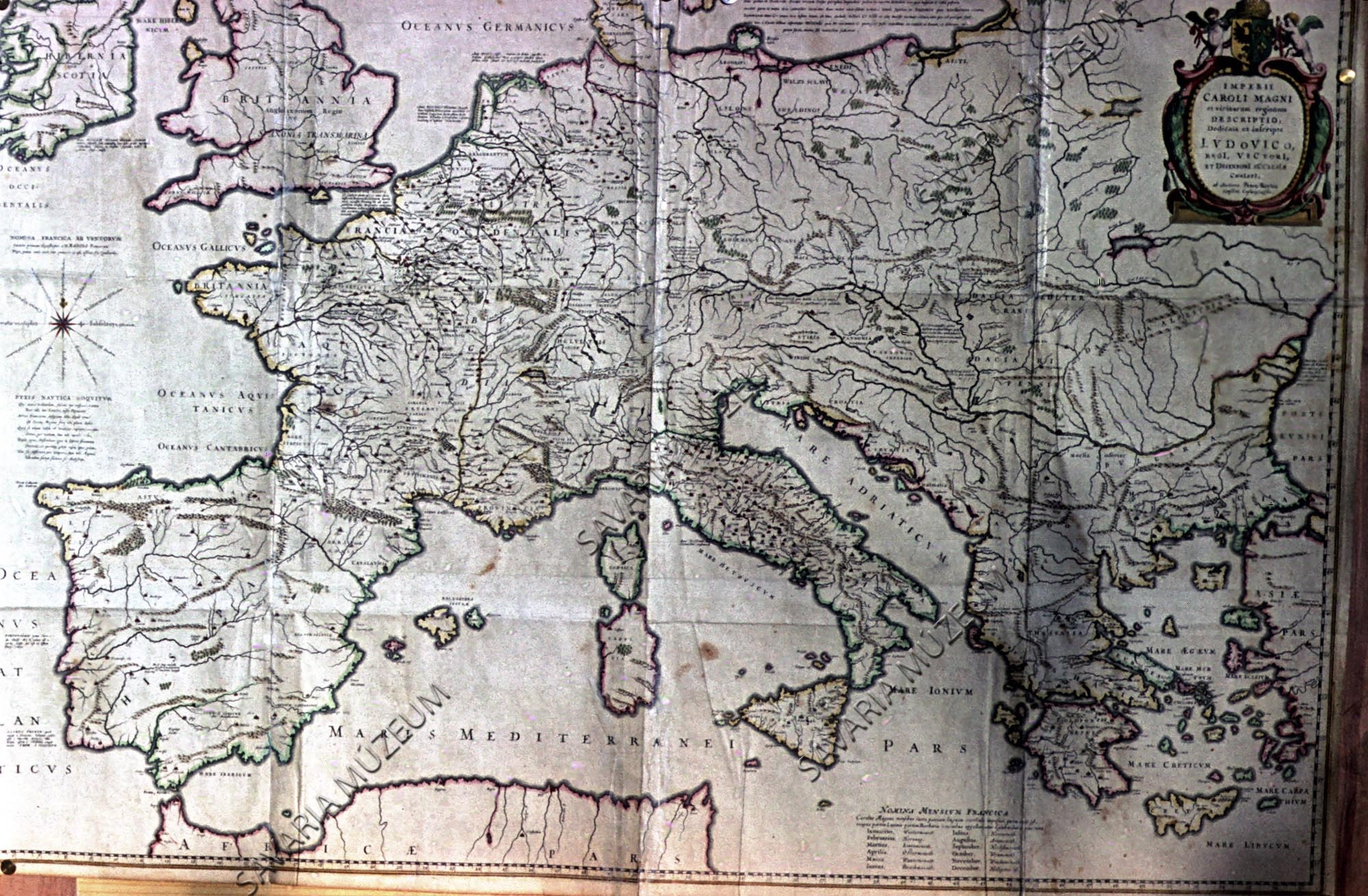Régi térkép Európáról (Savaria Megyei Hatókörű Városi Múzeum, Szombathely CC BY-NC-SA)