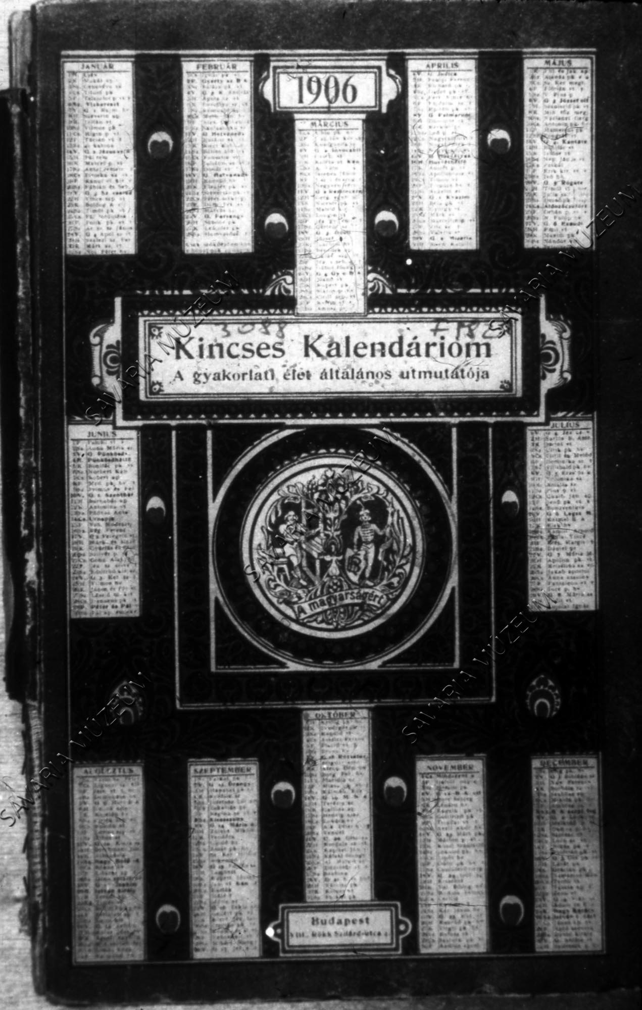 Chernel-napló jegyzeteit tartalmazó Kincses Kalendárium (Savaria Megyei Hatókörű Városi Múzeum, Szombathely CC BY-NC-SA)
