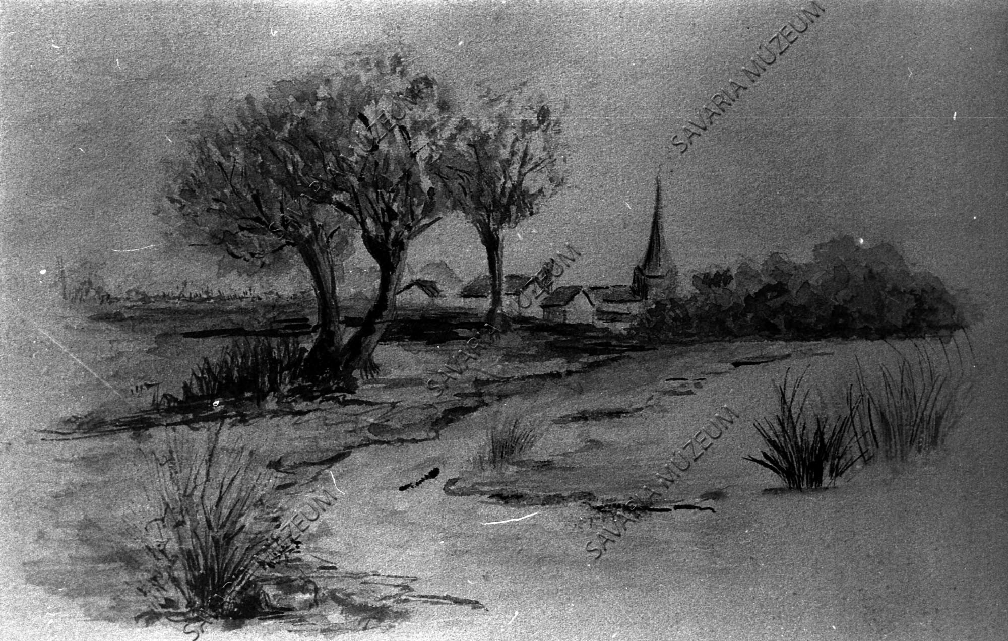 Chernel akvarell (Savaria Megyei Hatókörű Városi Múzeum, Szombathely CC BY-NC-SA)