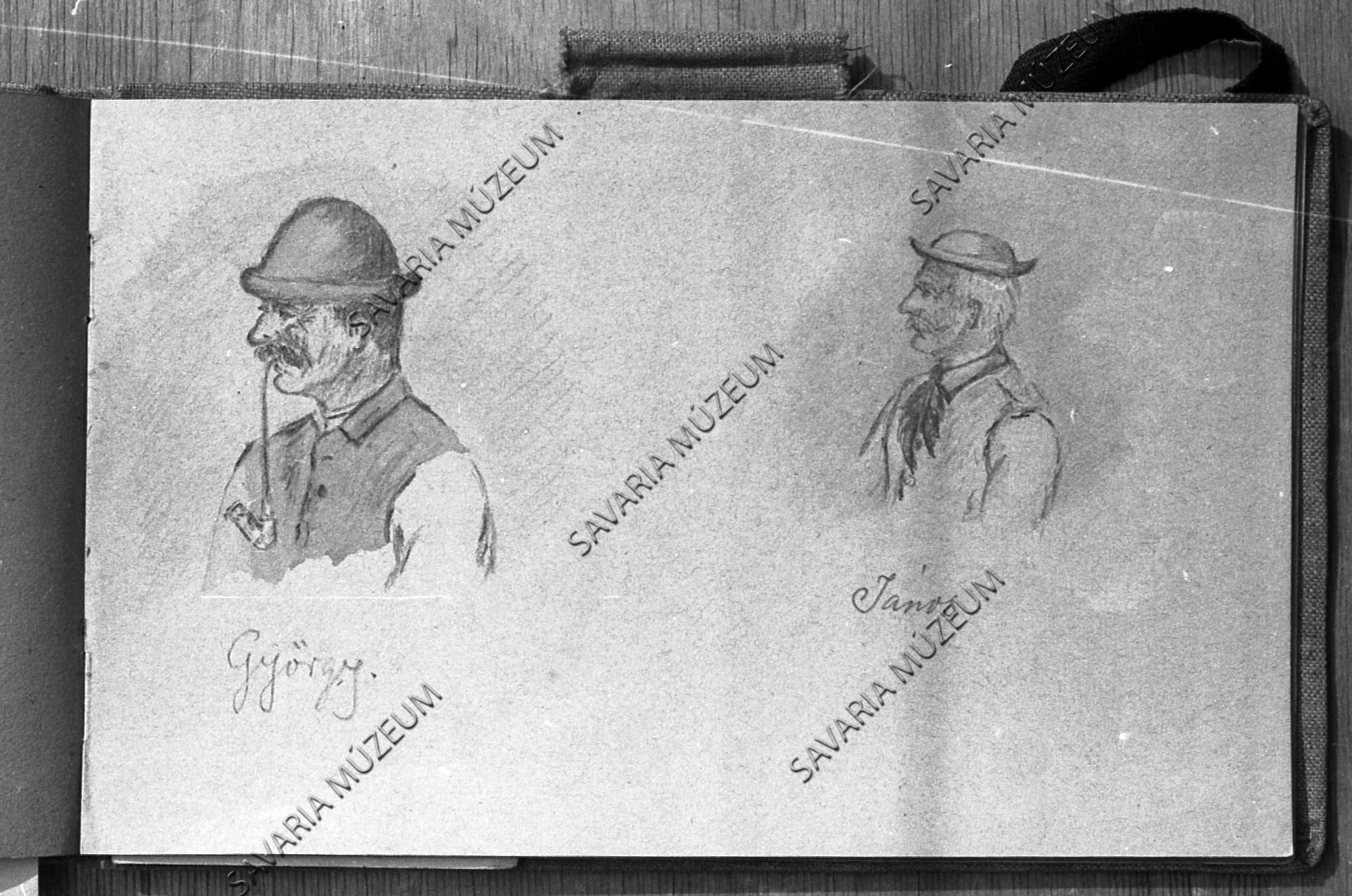 Chernel István rajza (Savaria Megyei Hatókörű Városi Múzeum, Szombathely CC BY-NC-SA)