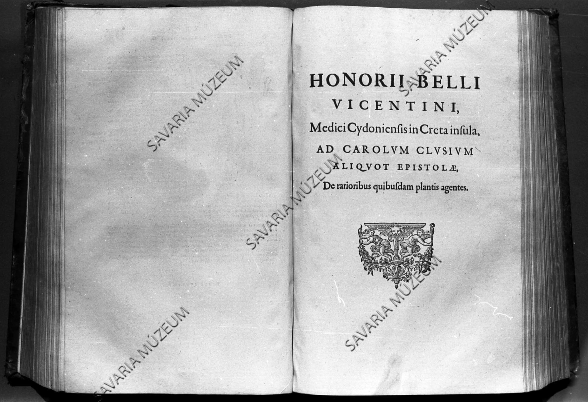 Honorii Bellii levelei Clusiushoz (Savaria Megyei Hatókörű Városi Múzeum, Szombathely CC BY-NC-SA)