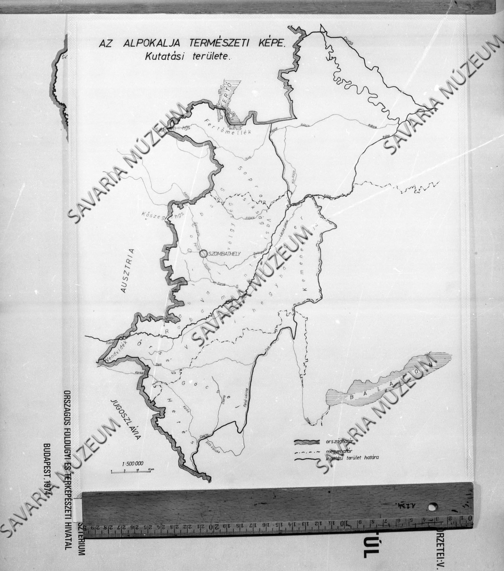 Alpokalja térképvázlata (Savaria Megyei Hatókörű Városi Múzeum, Szombathely CC BY-NC-SA)