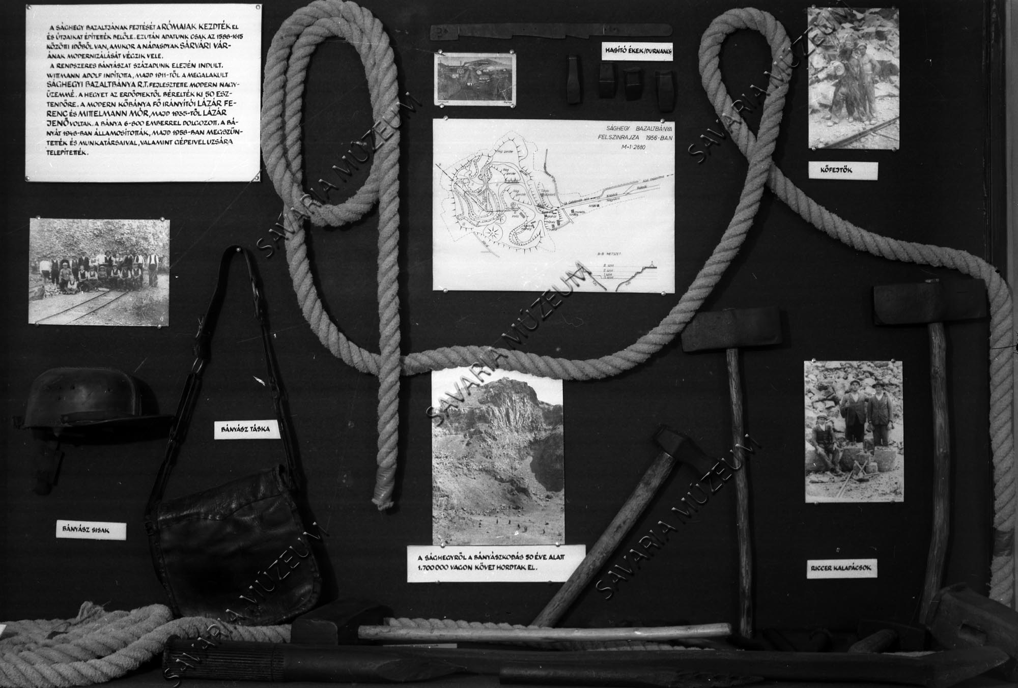 Sághegyi Múzeum VII. tároló: Kőbányászat (Savaria Megyei Hatókörű Városi Múzeum, Szombathely CC BY-NC-SA)