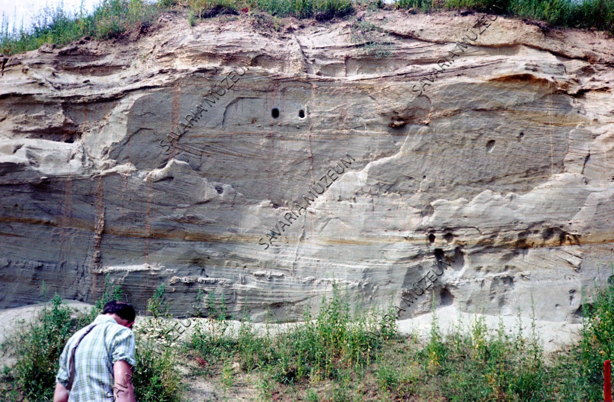 Keresztrétegzett folyami homok (Savaria Megyei Hatókörű Városi Múzeum, Szombathely CC BY-NC-SA)