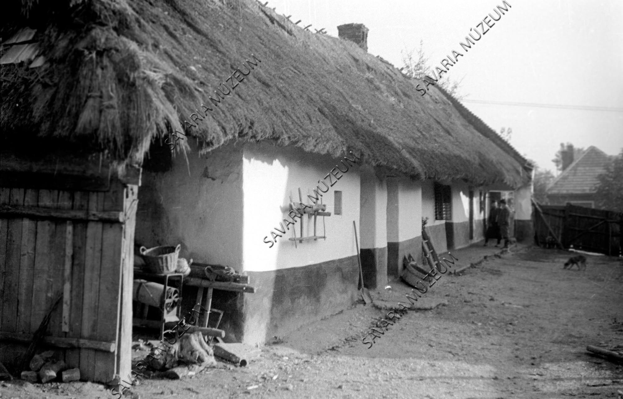 Ház udvar felől és iga (Savaria Megyei Hatókörű Városi Múzeum, Szombathely CC BY-NC-SA)