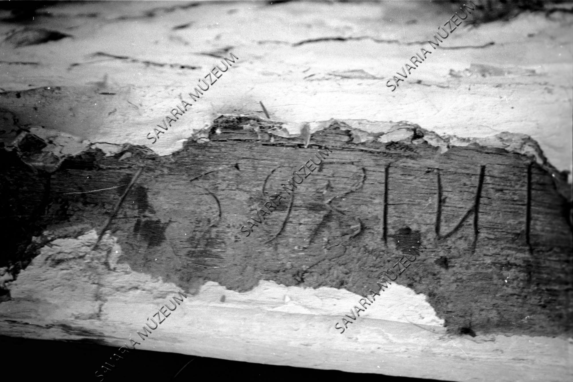 Pince és évszámos gerendája (Savaria Megyei Hatókörű Városi Múzeum, Szombathely CC BY-NC-SA)
