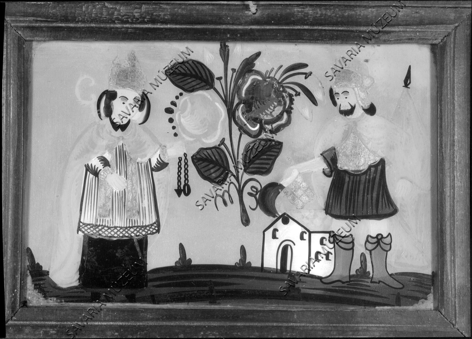 Osztrák származású üvegfestmény (Szh. Múz.) (Savaria Megyei Hatókörű Városi Múzeum, Szombathely CC BY-NC-SA)