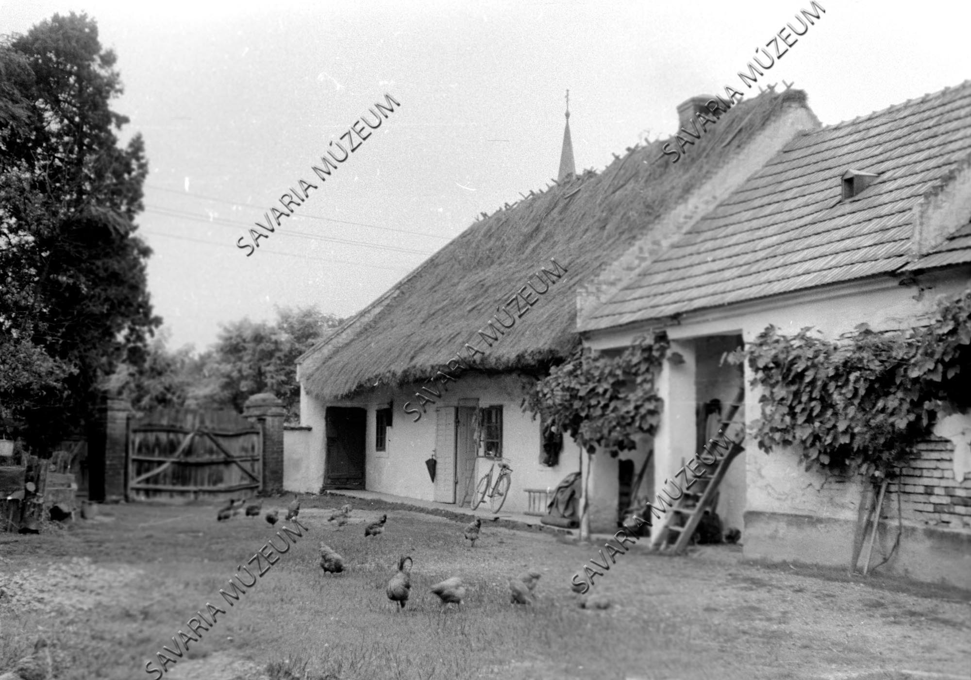 Ház és udvarrészlet (Savaria Megyei Hatókörű Városi Múzeum, Szombathely CC BY-NC-SA)