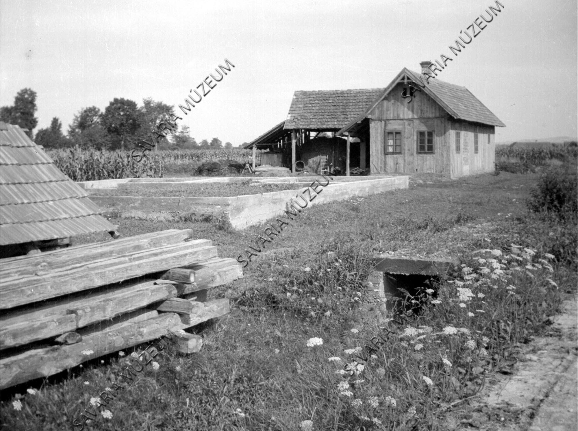 Épülő ház, faház (Savaria Megyei Hatókörű Városi Múzeum, Szombathely CC BY-NC-SA)