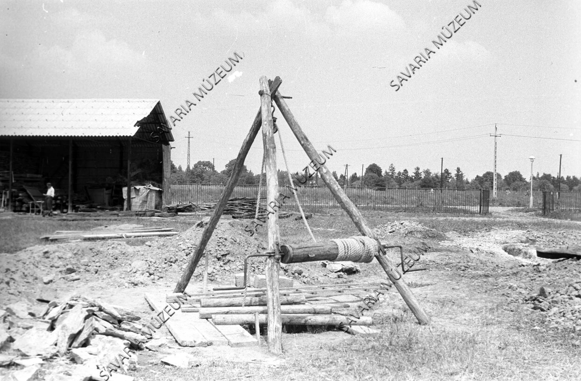 Kútépítés a nemeskoltai telken (Savaria Megyei Hatókörű Városi Múzeum, Szombathely CC BY-NC-SA)