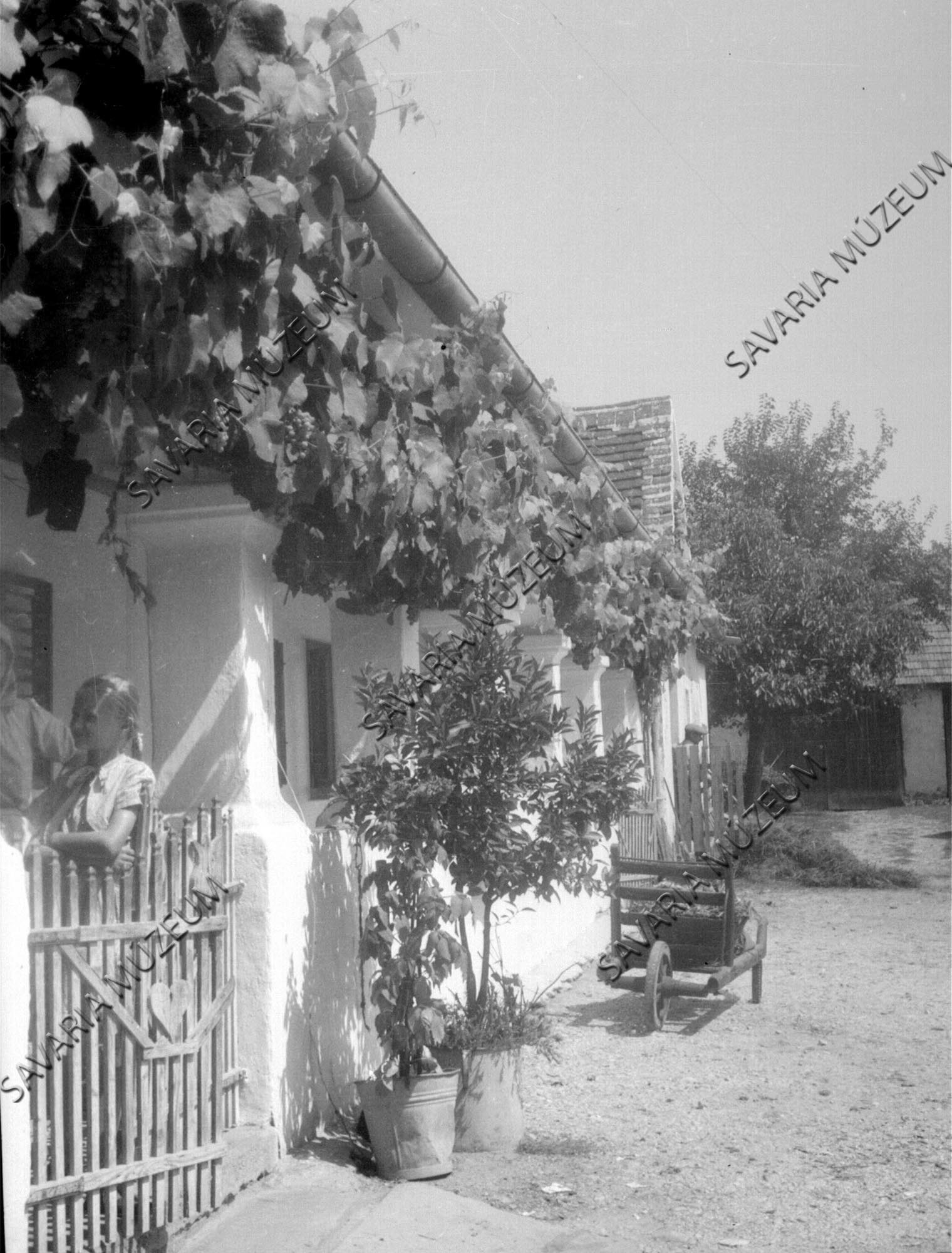 Falusi ház tornáca (Savaria Megyei Hatókörű Városi Múzeum, Szombathely CC BY-NC-SA)